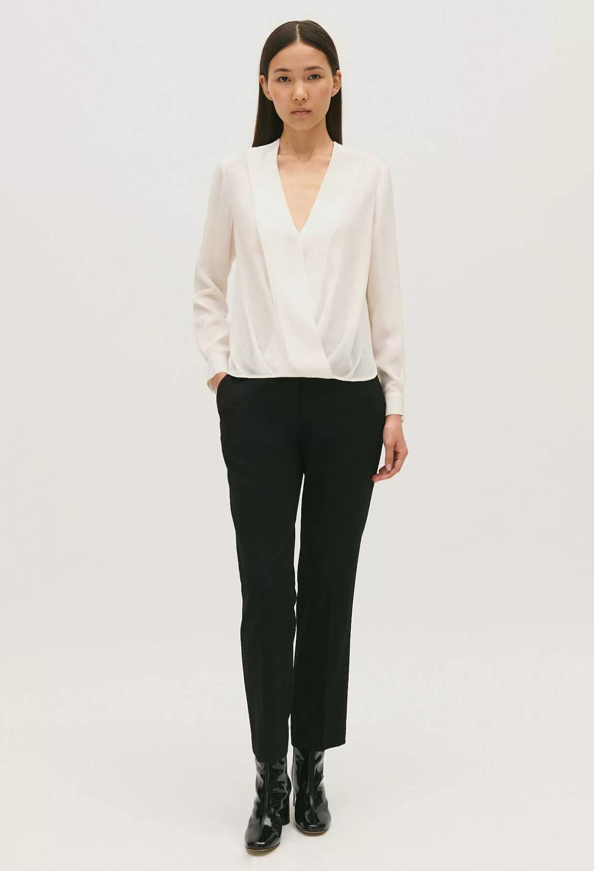 Claudie Pierlot Blouse Col V Flash Sale