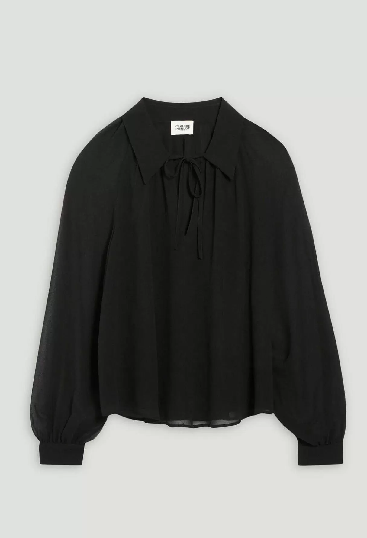 Claudie Pierlot Blouse Fluide Noire Flash Sale