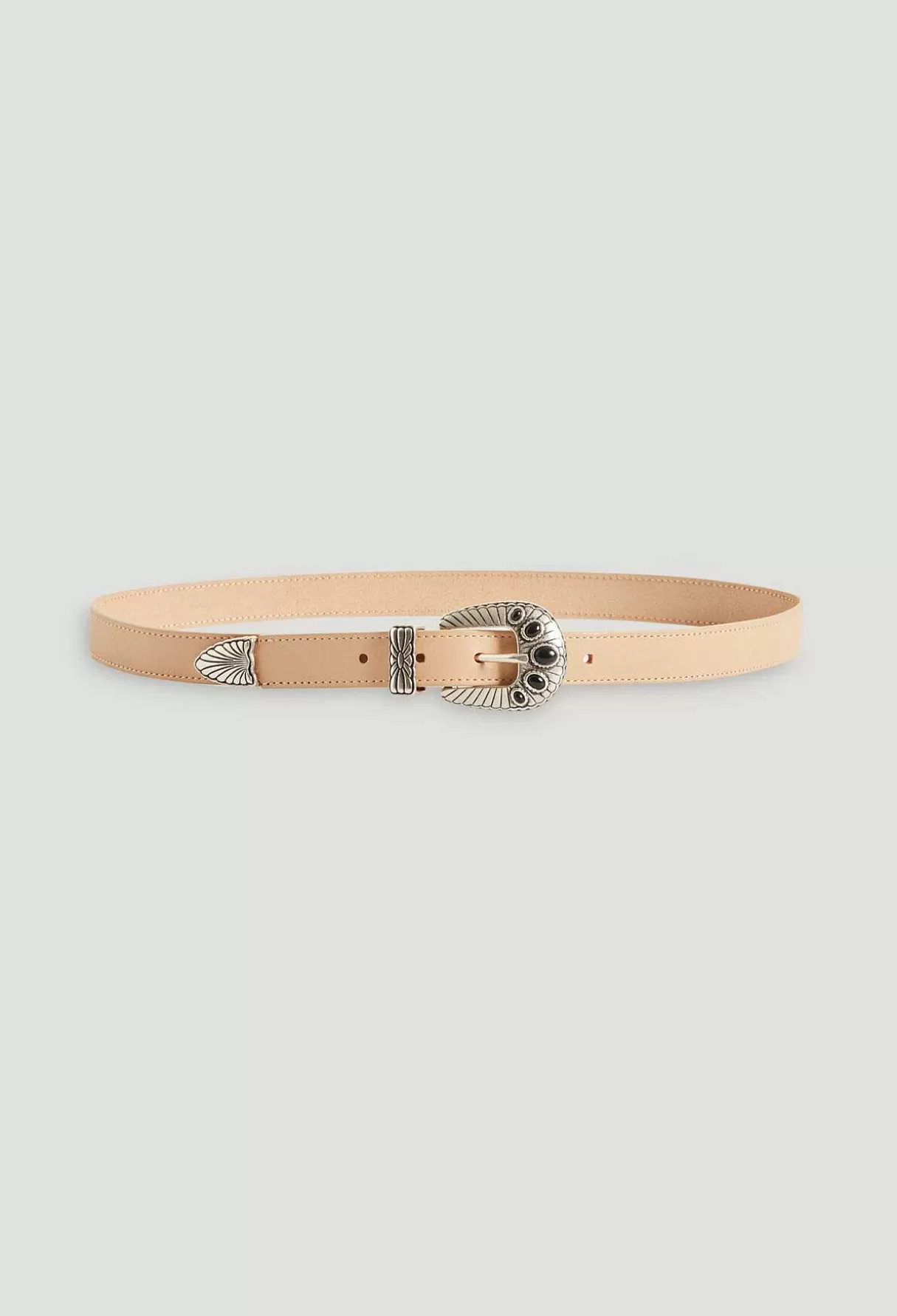 Claudie Pierlot Ceinture Cuir Beige Outlet