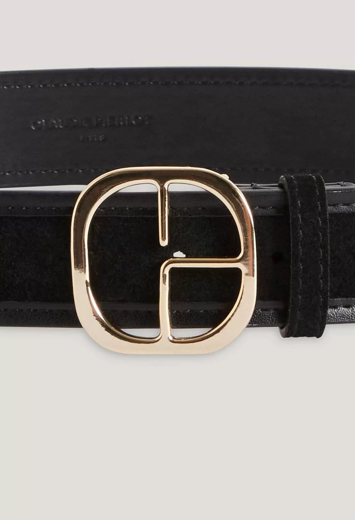 Claudie Pierlot Ceinture Cuir Suede Noir Online