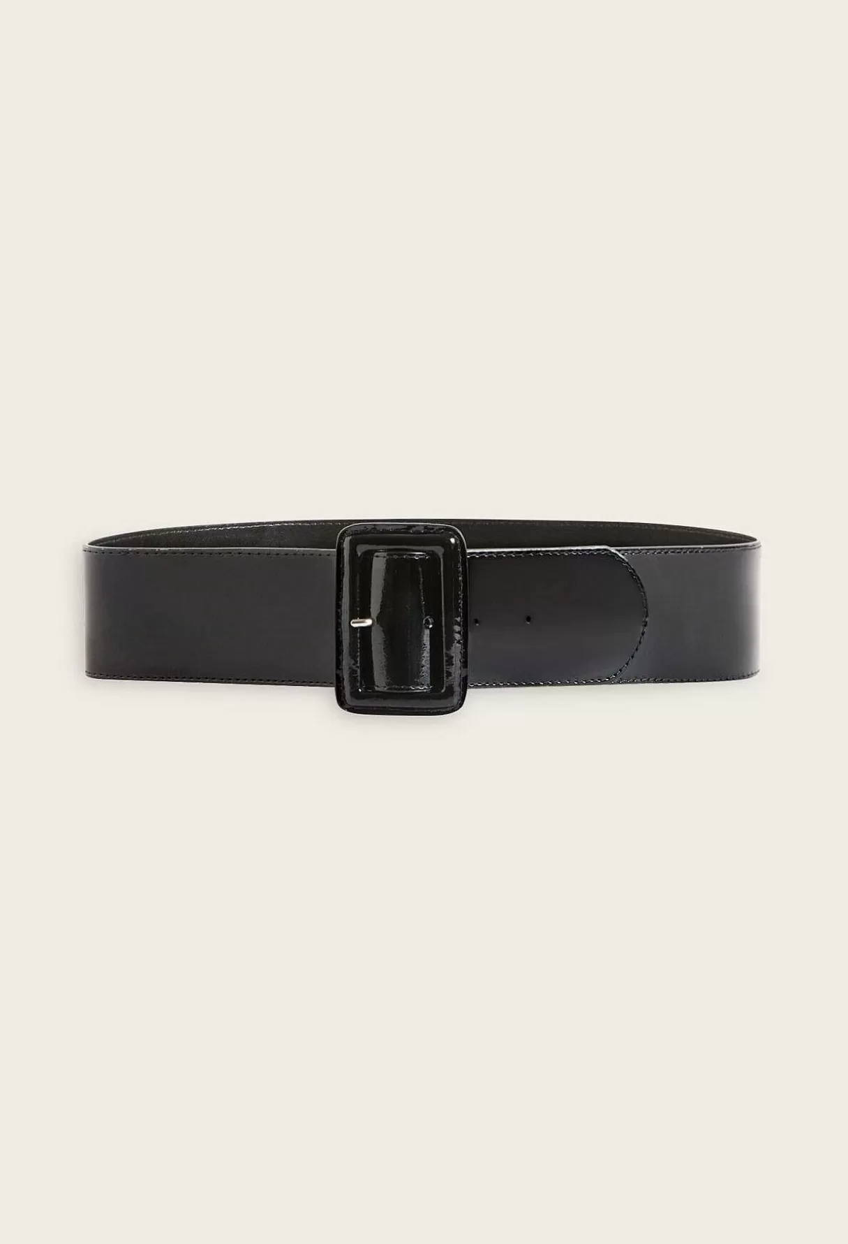 Claudie Pierlot Ceinture Large Vernie Noire Best