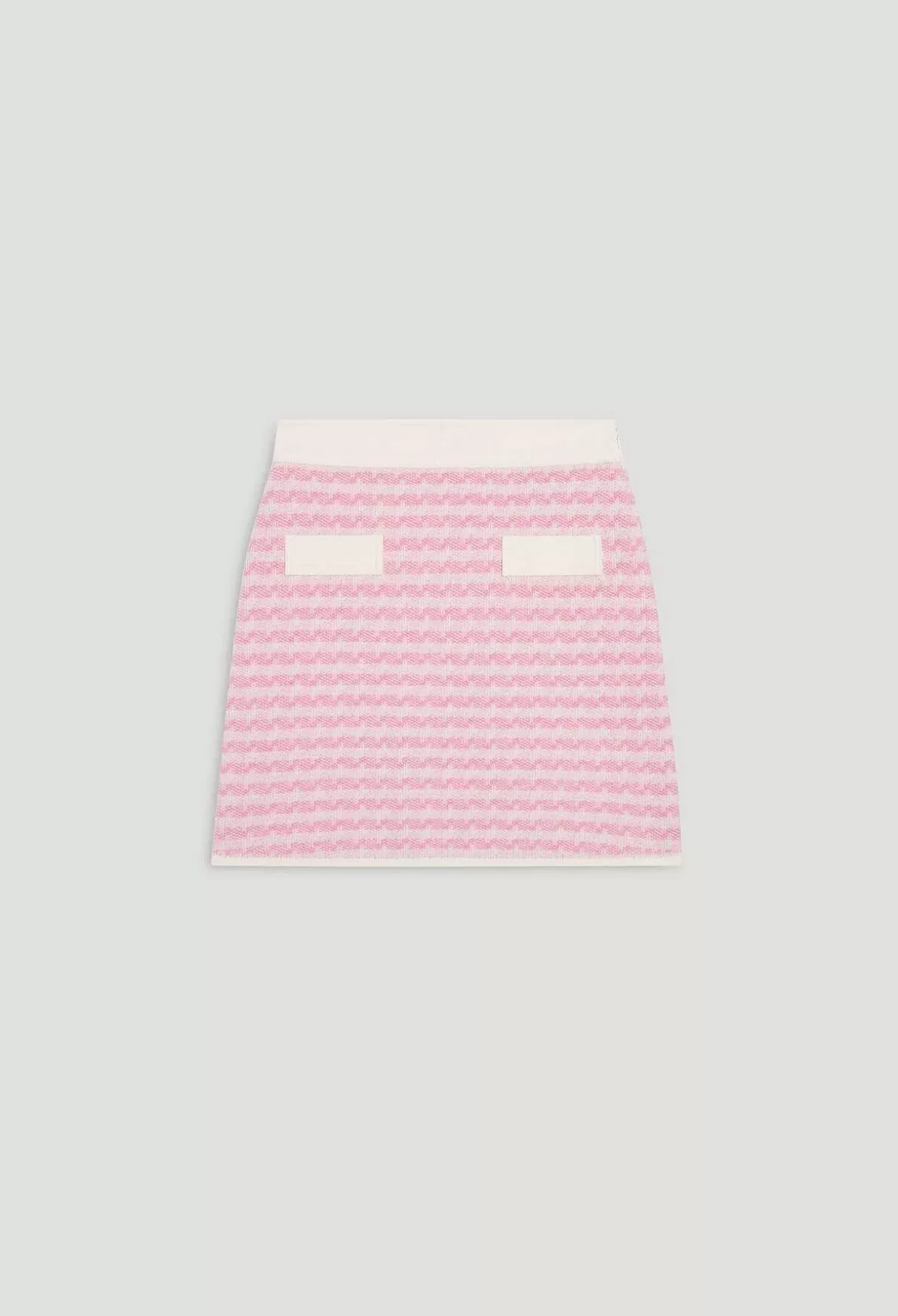 Claudie Pierlot Jupe Courte En Maille Bicolore Fashion