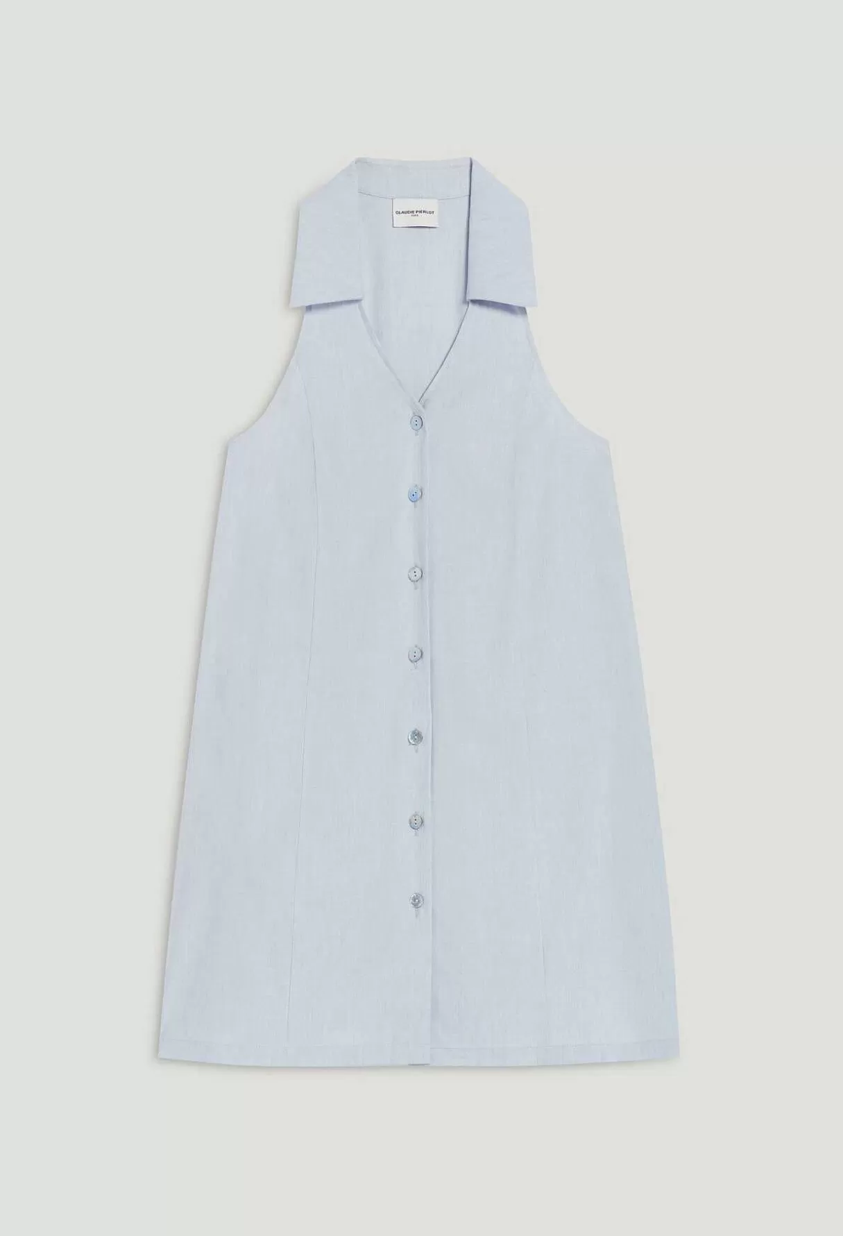 Claudie Pierlot Robe Courte Babydoll Boutonnee Store