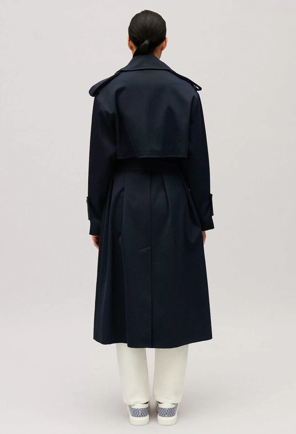 Claudie Pierlot Trench Long Marine Flash Sale