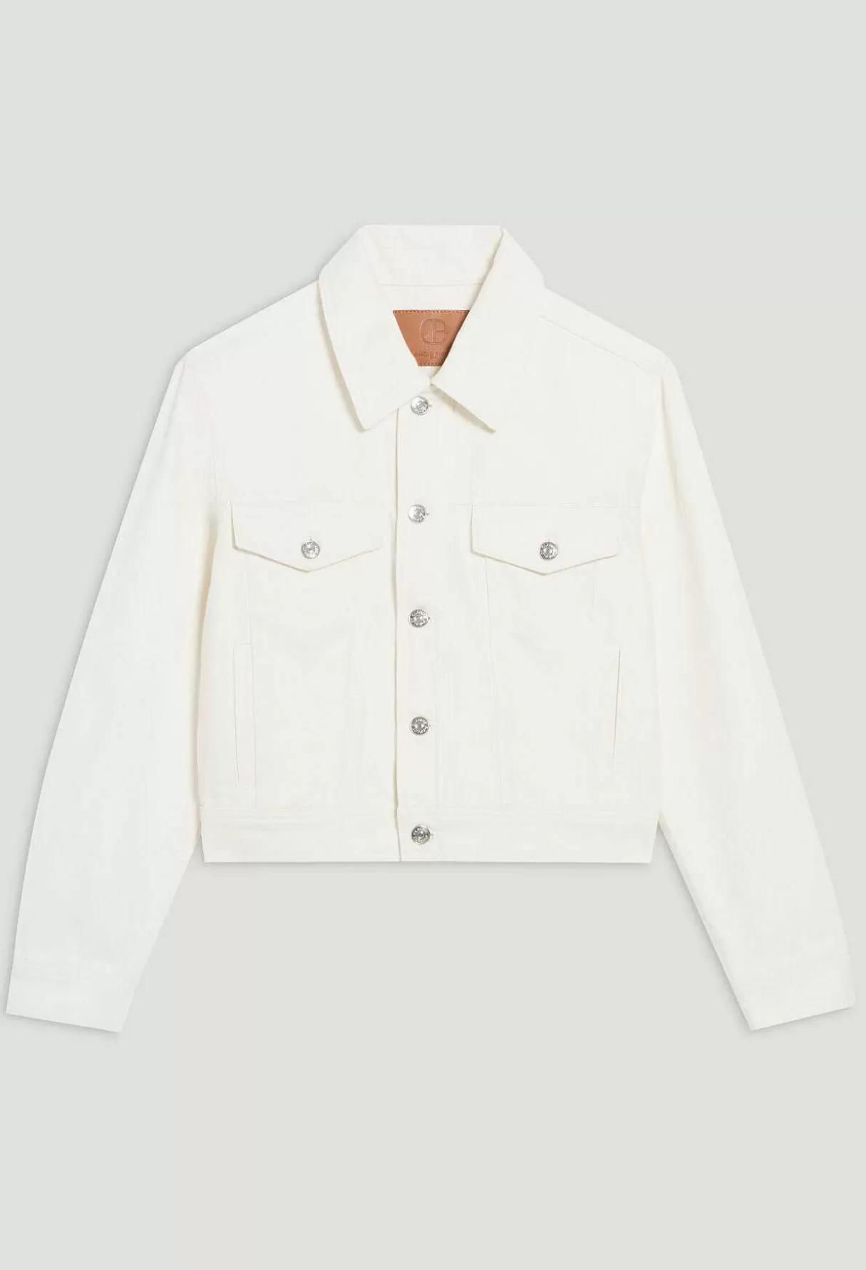 Claudie Pierlot Veste Droite Jean Ecru Clearance